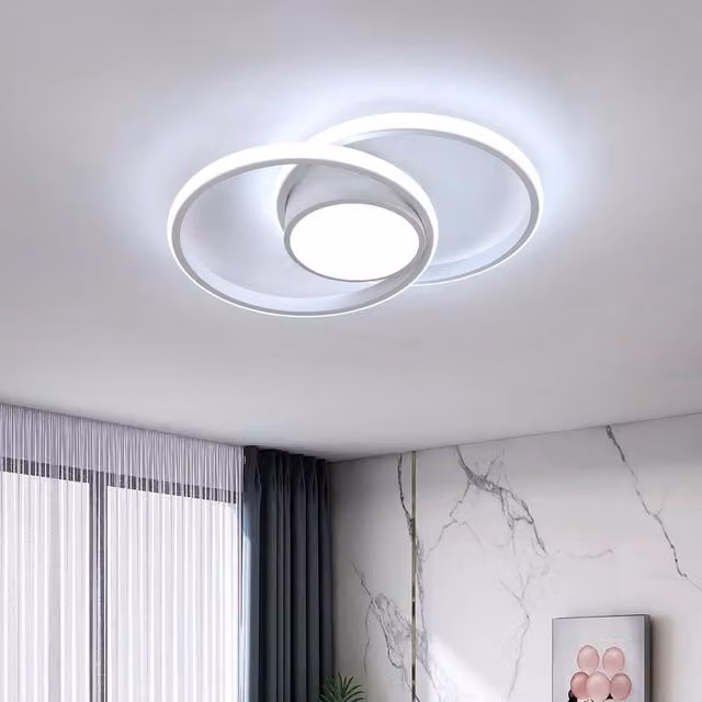 Goeco Modern Round LED Ceiling Light, 42W, White, Diameter: 40 cm, 6500K Cool White