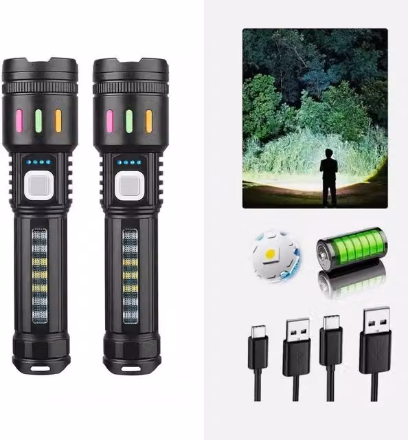 SPETLEK Super Bright LED Military Work Flashlight in Black – 1