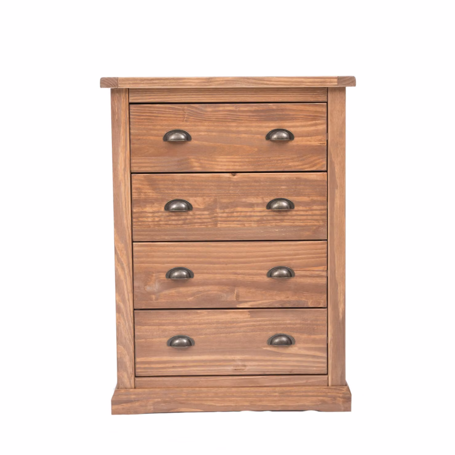 Cabinet Bits Tirolo 4 Drawer Petite Chest of Drawers in Brown Pine Wood – 2