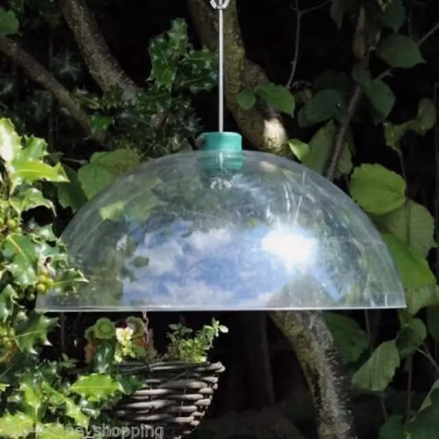 Garden Mile Universal Squirrel Baffle Clear Dome in Transparent