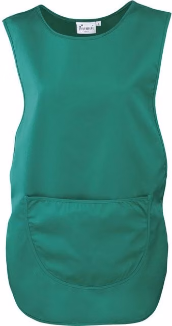 Premier Women's Poly-Cotton Pocket Tabard Workwear in Green, Size: XXL