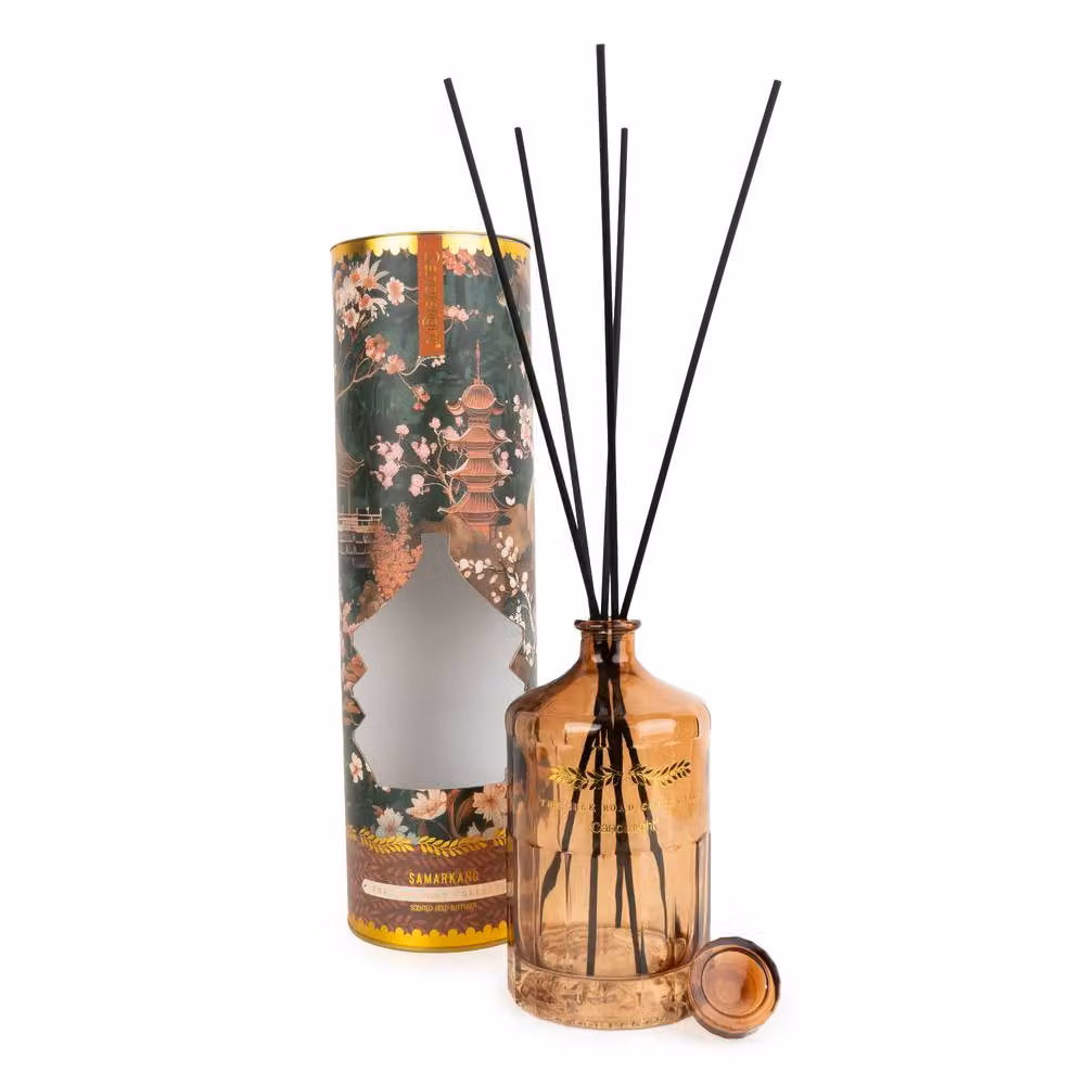 Madison & Mayfair Samarkand Moroccan Cinnamon Reed Diffuser, Bronze, 1 l – 2