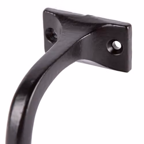 Hammer and Tongs Wrought Iron Handrail Bracket, Matt Black, Pack of 2, D: 7.5 cm, H: 8.5 cm – 3