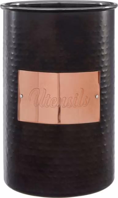 Orsina Prescott Freestanding Utensils Holder in Black Stainless Steel – 1