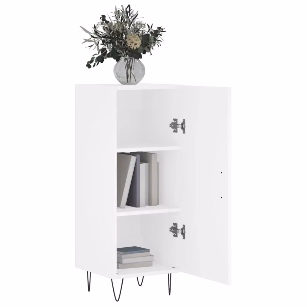 Berkfield Home White Classic Sideboard, W/D/H: 34.5 x 34 x 90 cm – 2