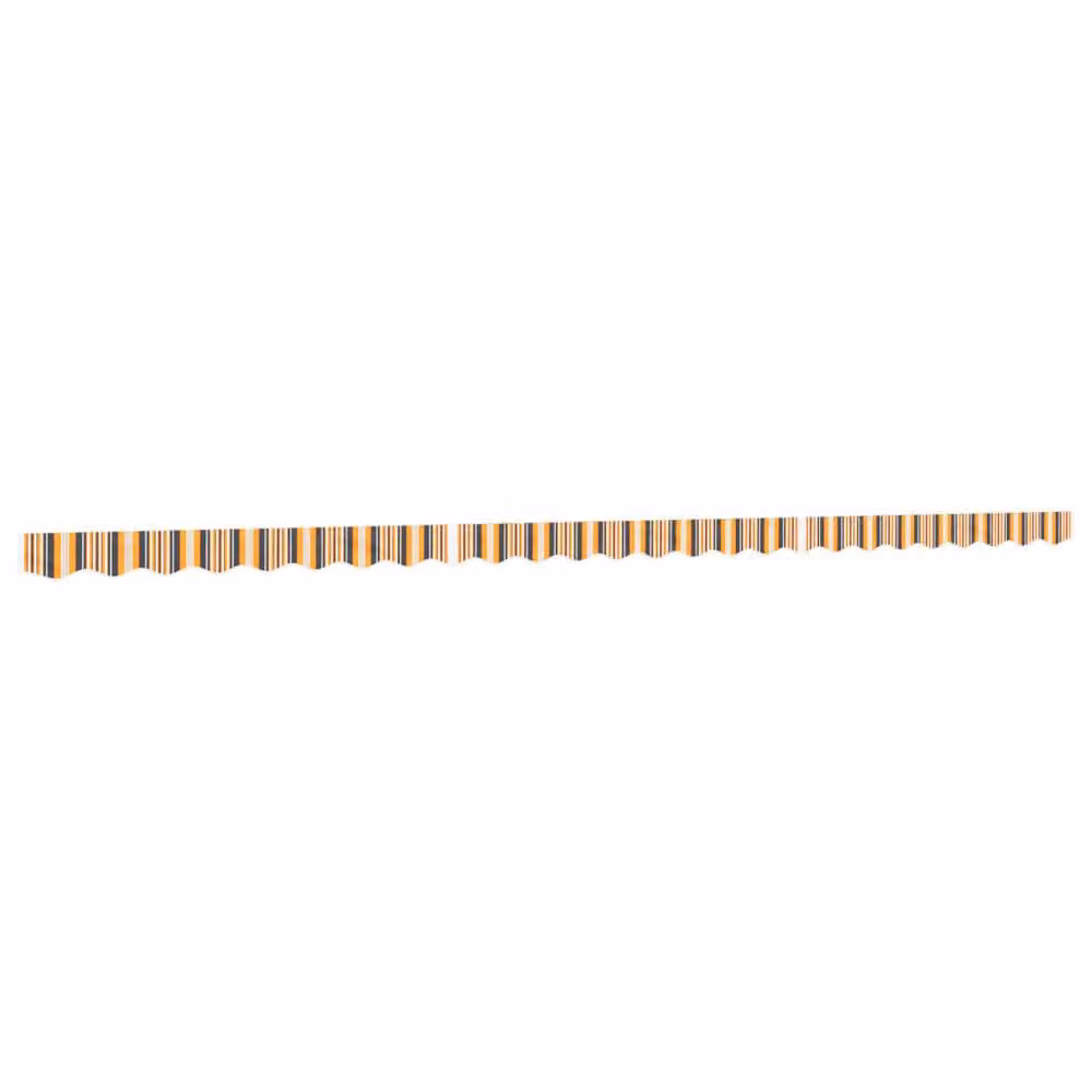 Berkfield Home Replacement Awning Valance Fabric in Yellow and Grey Stripe, 6 m – 2