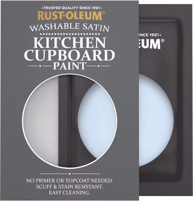 Rust-Oleum Kitchen Cupboard Satin Finish Tester Sachet, Powder Blue, 10ml