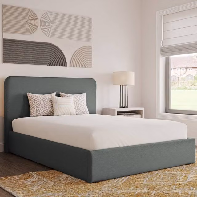 Snuggle Beds Holden Upholstered Ottoman Bed in Green, Size: King (W/D/H: 180 x 200 x 165 cm)