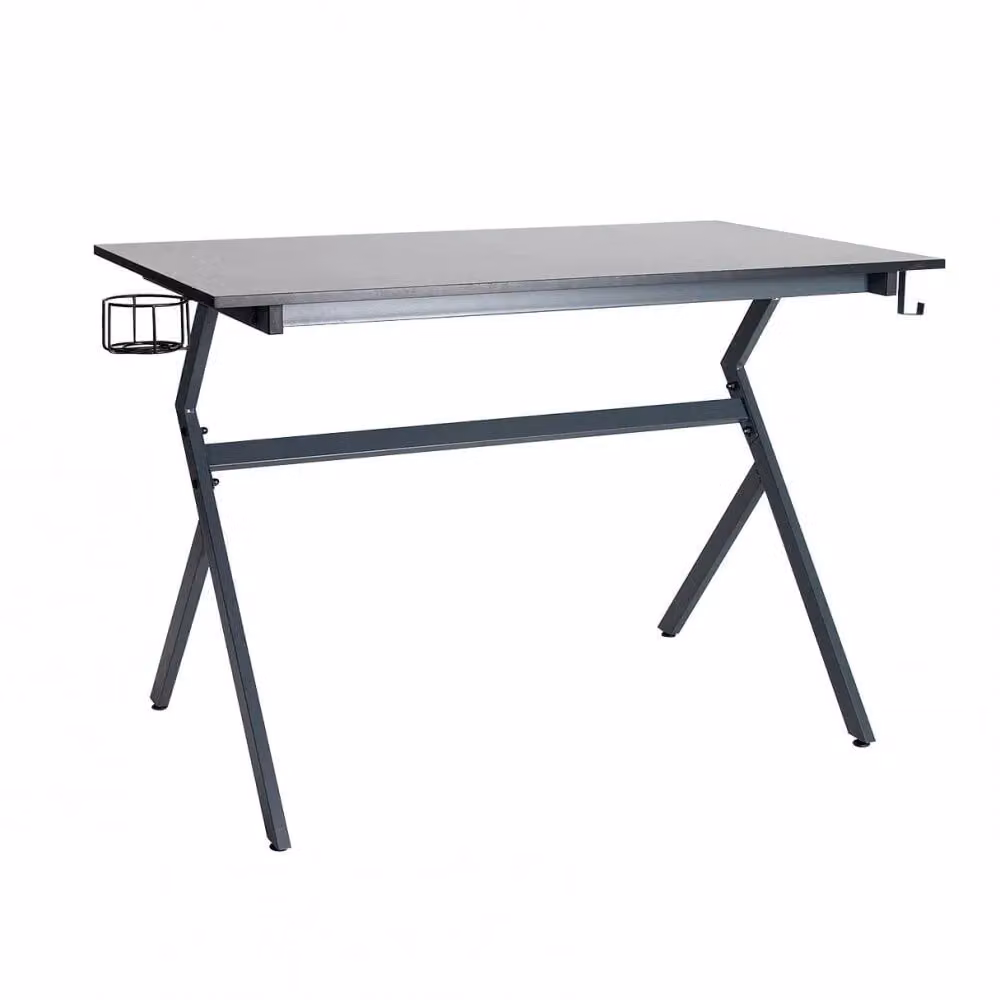 Neo Ergonomic Gaming Desk with Headphone Hook in Grey – 3