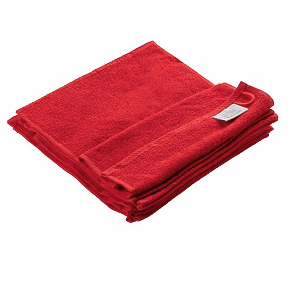 ARTG Plain Red Cotton Terrycloth Face Towel – 2