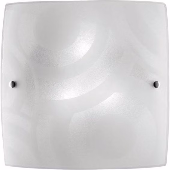 Netlighting MIRO 3 Light Patterned Glass Flush Ceiling Light, White, W: 40 cm, D: 40 cm