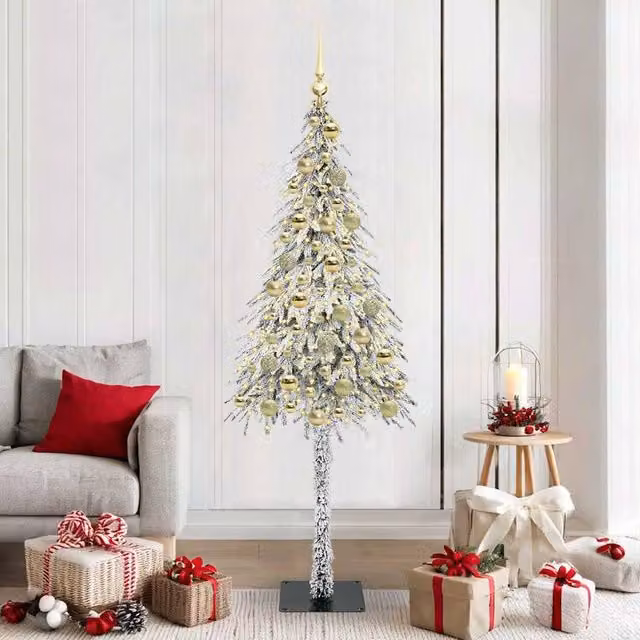 Berkfield Home White Christmas Tree with 300 LEDs, Height: 180 cm – 1