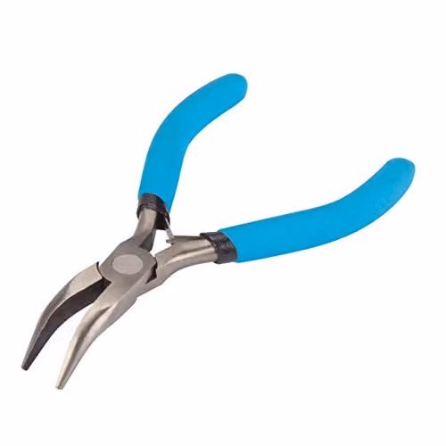 Blue Spot 08505 Mini Bent Nose Long Nose Pliers in Blue Steel – 3