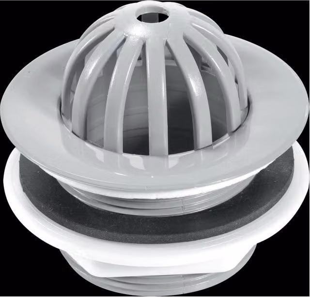 McAlpine GWU20 2" Domed Urinal Waste in Grey