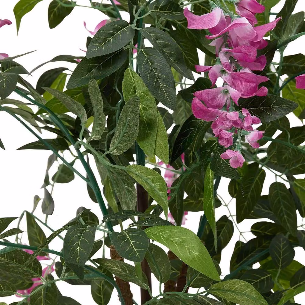 FLAVORA Pink Artificial Wisteria Blossom Tree – 3