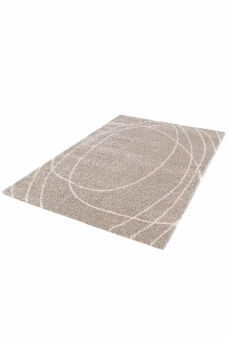 The Rug Shop UK Natural Modern Abstract Polyester Area Rug in Beige, W: 200 cm, D: 290 cm – 2