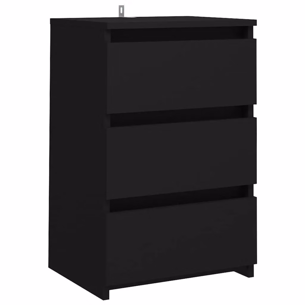 Berkfield Home Black Bed Cabinet in MDF, W/D/H: 40 x 35 x 62.5 cm – 2