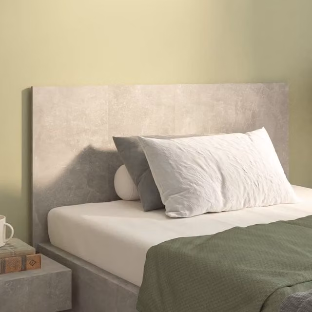 Berkfield Home Bed Headboard in Concrete Grey, W/D/H: 120 x 1.5 x 80 cm – 1
