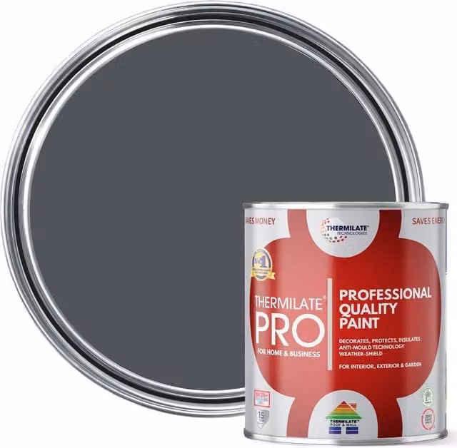 Thermilate Technologies Pro Flex Multi Surface All-in-One Satin Paint in Equinox Grey, 5 l