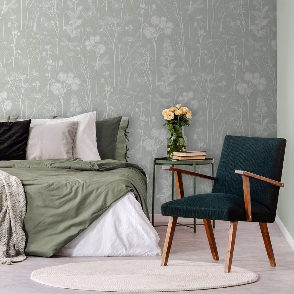 World of Wallpaper Botanical Floral Green Paper Wallpaper – 2