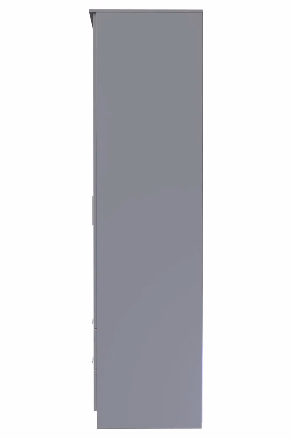 2 U Dover Ready Assembled 2 Door 2 Drawer Wardrobe in Matt Dark Grey – 2