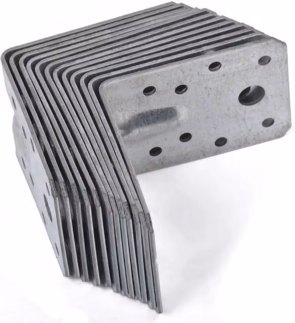FLAVORA 24-Piece Galvanised Steel Corner Angle Brackets in Silver – 1