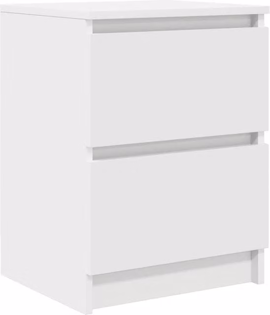 Berkfield Home White TV Cabinet in Engineered Wood W/D/H: 40 x 35 x 54 cm