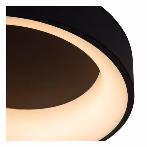 Lucide Mirage Dimmable LED Flush Ceiling Light, Black, Diameter: 38 cm – 3