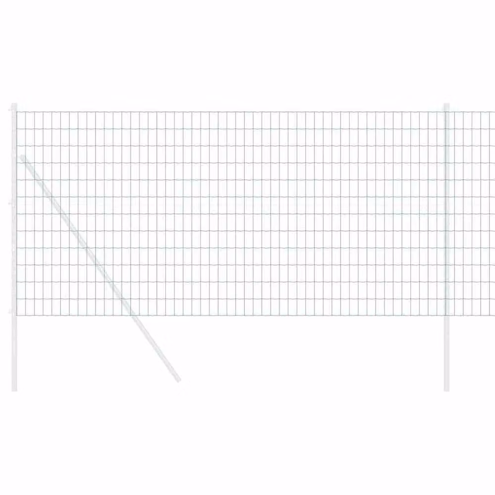 Berkfield Home Euro Fence Green 1,4x10 m PVC-Coated Steel Fencing – 3