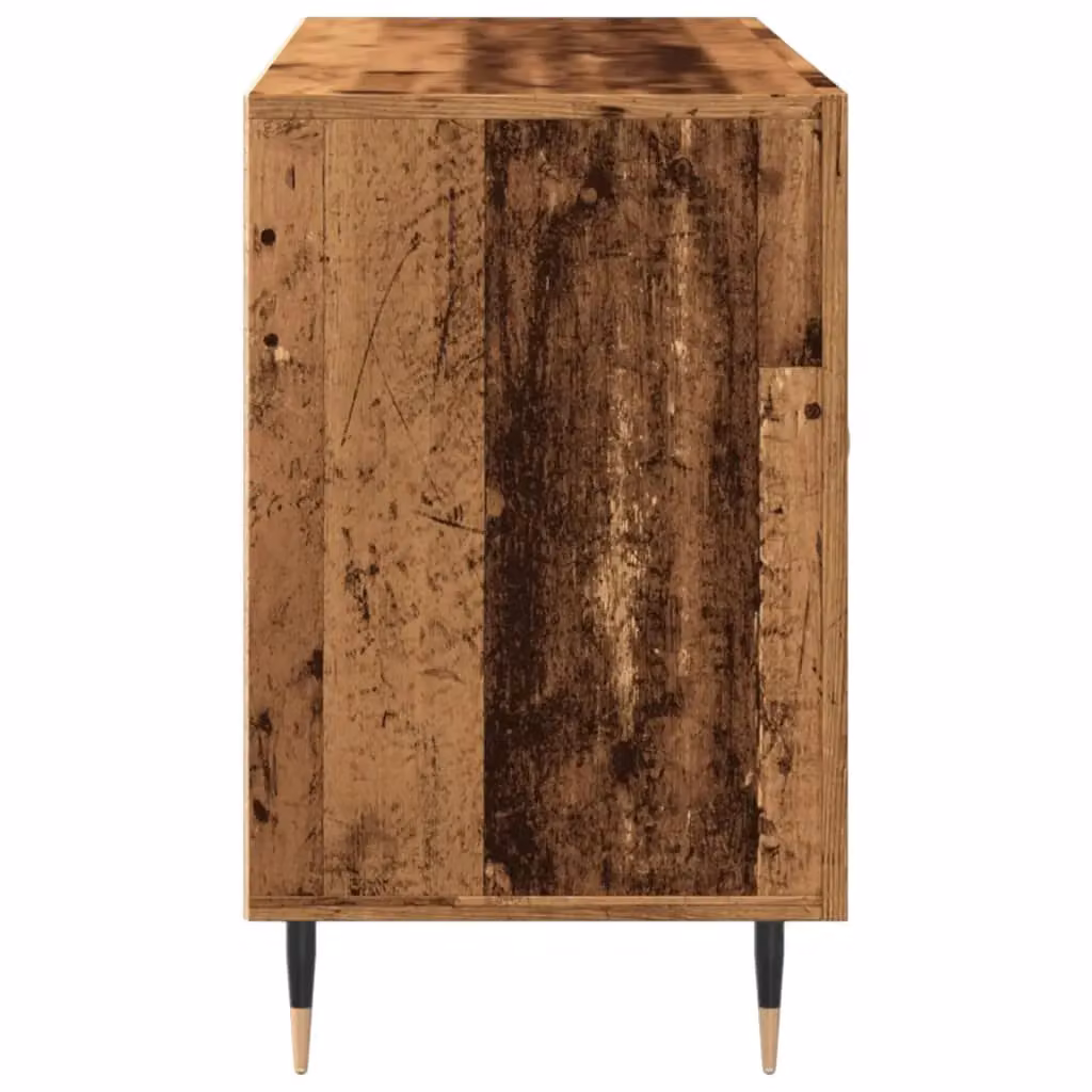 Berkfield Home Rustic Old Wood Sideboard in Brown, W/D/H: 100 x 36 x 60 cm – 4