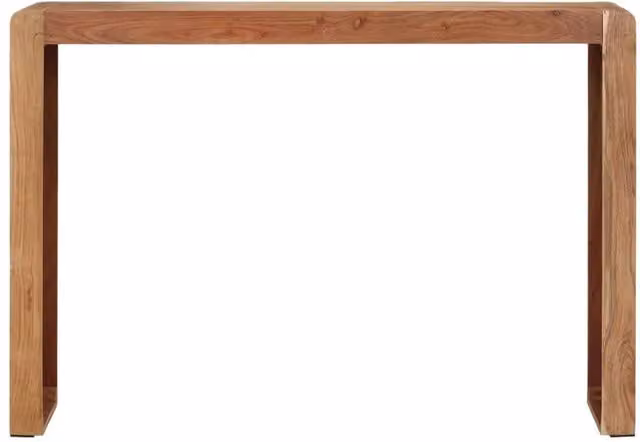 Berkfield Home Rustic Acacia Solid Wood Console Table, Brown, W/D/H: 110 x 30 x 76 cm