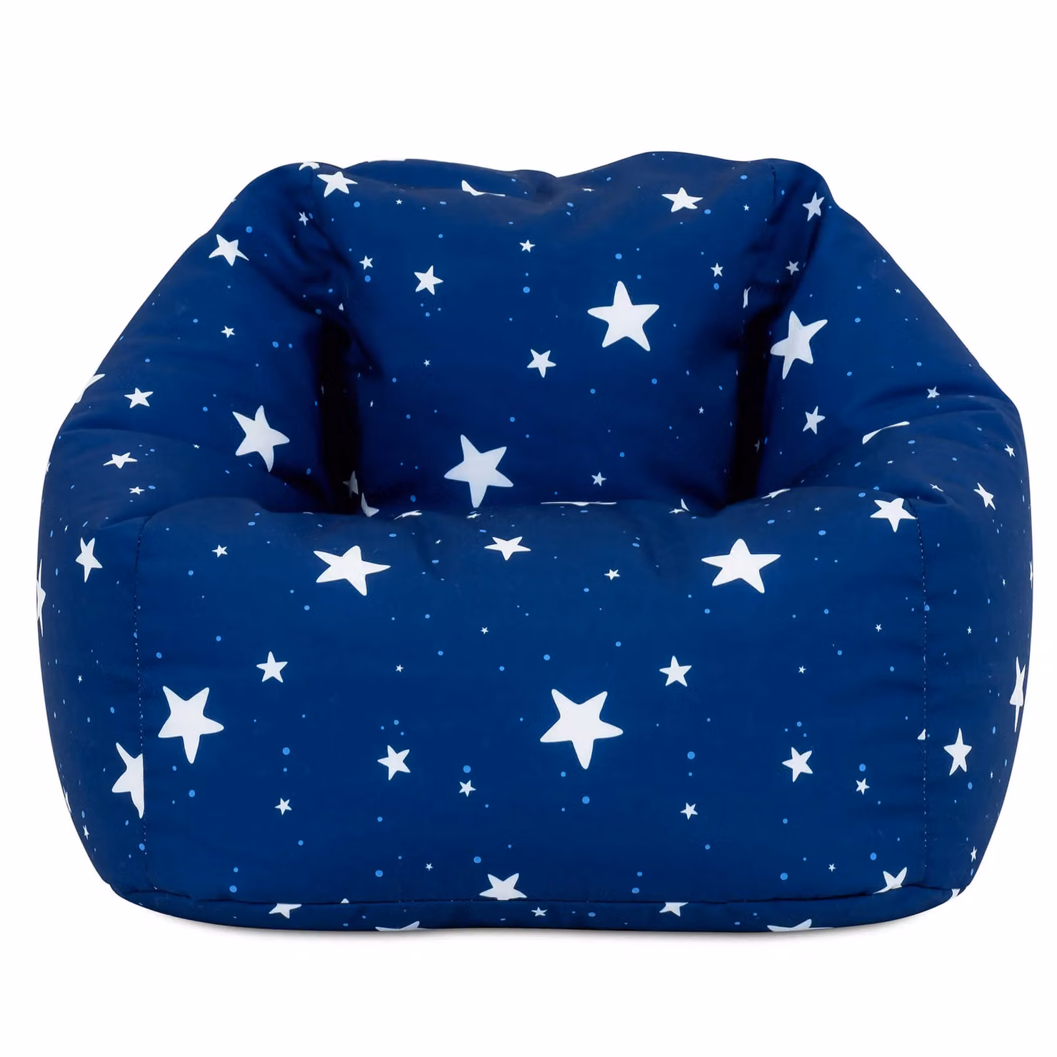 ICON Kids Starry Skies Bean Bag Chair in Blue and Grey Geometric Fabric – 3