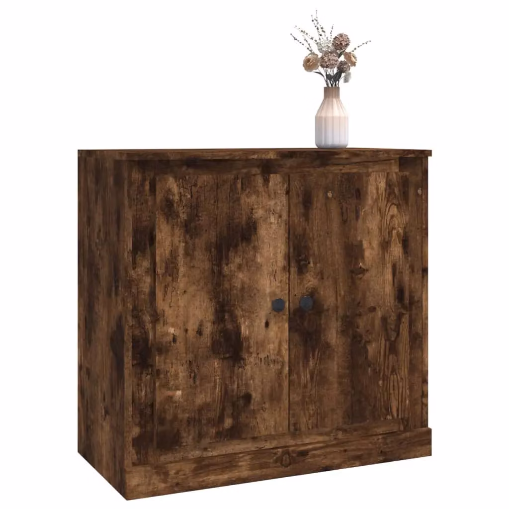 Berkfield Home Smoked Oak Sideboard in Brown, W/D/H: 70 x 35.5 x 67.5 cm – 3