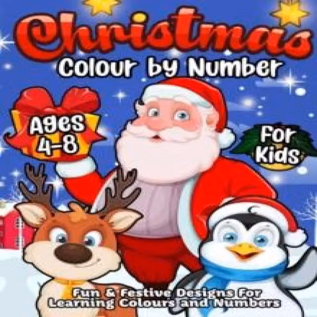 Harper Hall Xmas Colour By Number Multicolour Paperback Book