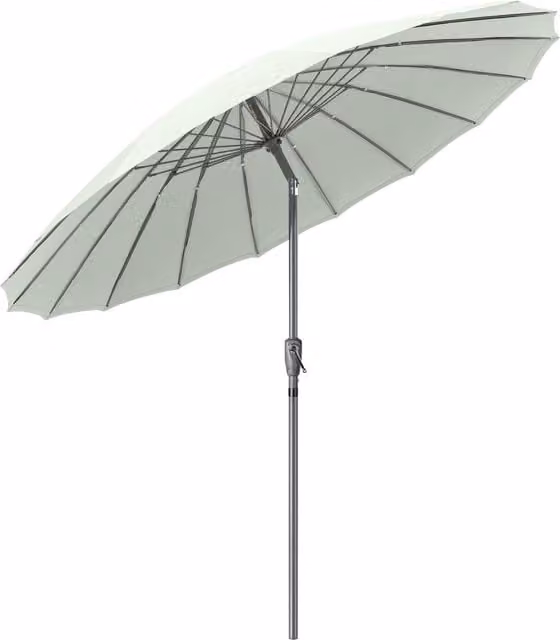 Christow Shanghai Garden Parasol Umbrella in Green with UPF 30 Protection, Diameter: 260 cm