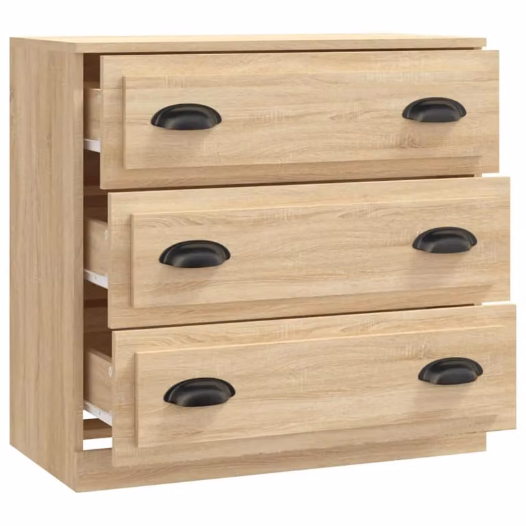 Berkfield Home Sonoma Oak Sideboard in Brown, W: 70 cm, D: 35.5 cm, H: 67.5 cm