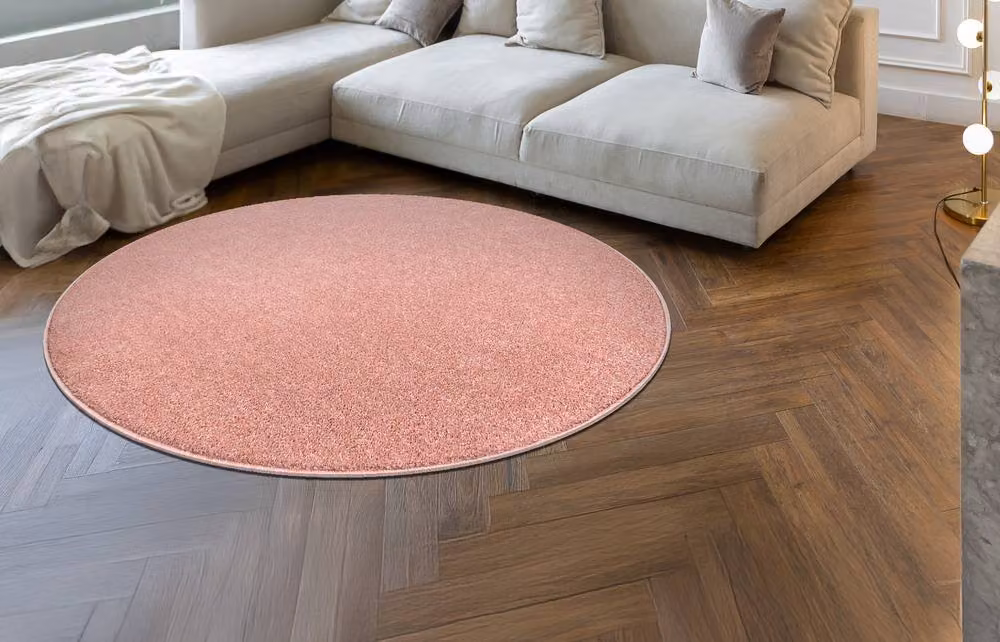 RugsX Eton Plus Round Pink Rug, Diameter: 100 cm – 2