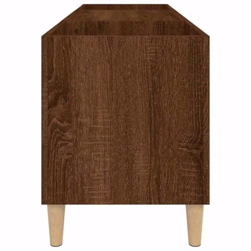 vidaXL Record Cabinet in Brown Oak, W/D/H: 121 x 38 x 48 cm – 3