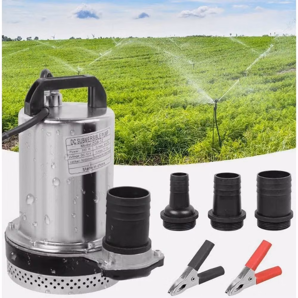 FLAVORA Electric Submersible Pump for Clean or Dirty Water in Silver – 3