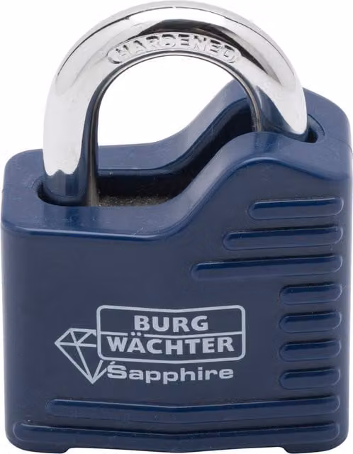 Burg-Wächter Blue Laminated Steel Padlock with Cover, 50mm