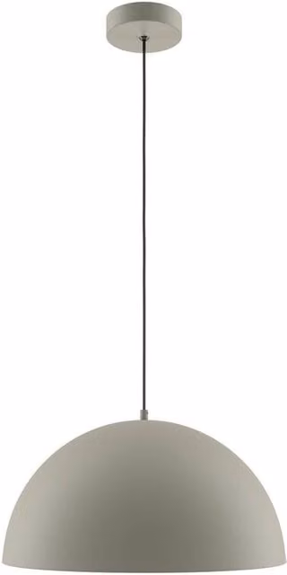 Netlighting Basic Dome Modern Pendant Light in Khaki and Grey, Diameter: 35 cm