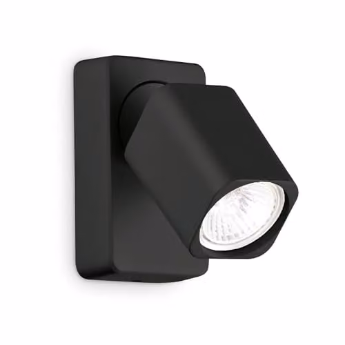 Netlighting Rudy Single Ceiling Spotlight in Black