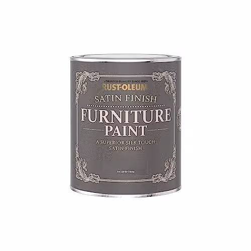 Rust-Oleum Water-Based Furniture and Skirting Board Paint in Satin Gloss Finish, Green, 0.75 l – 2