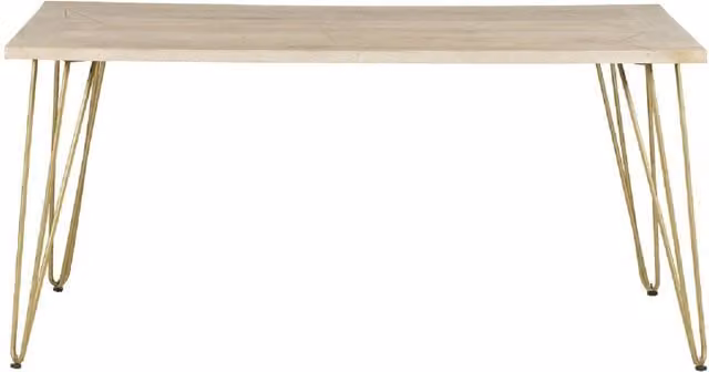 IH Design Dallas Rectangular 6 Seater Dining Table in Light Mango Wood