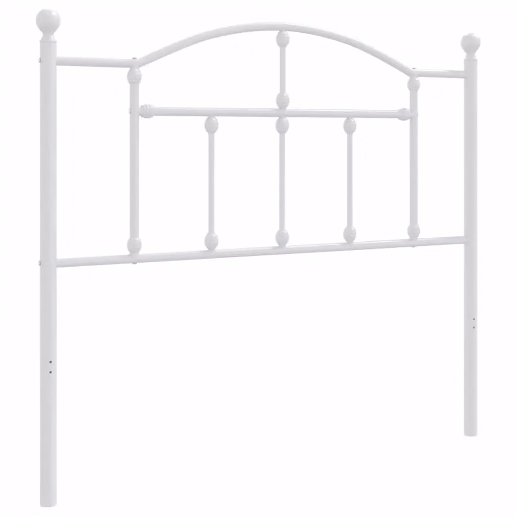 Berkfield Home Classic Metal Headboard in White, Width: 100 cm – 2