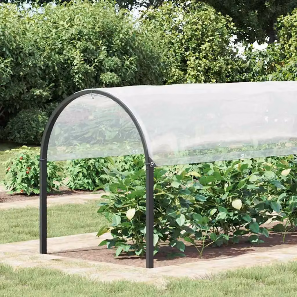 Berkfield Home Transparent Polyethylene Plant Cover with Eyelets, 2 x 10 m – 2