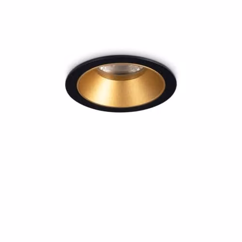 Netlighting Game LED Recessed Downlight, Black and Gold, 3000K Warm White – 1