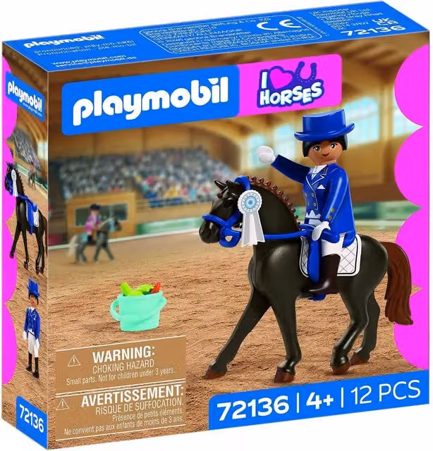 Playmobil Farm Equestrian Dressage Set in Black