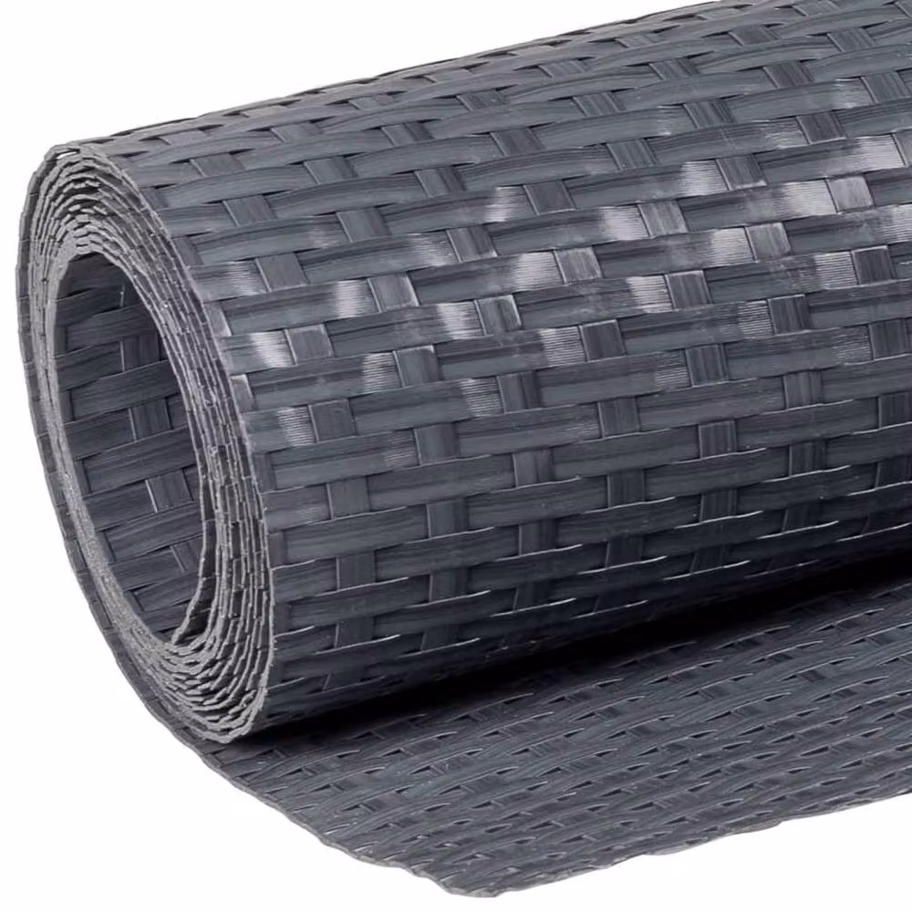 Berkfield Home Anthracite Poly Rattan Balcony Screen, W: 500 cm, H: 80 cm – 6
