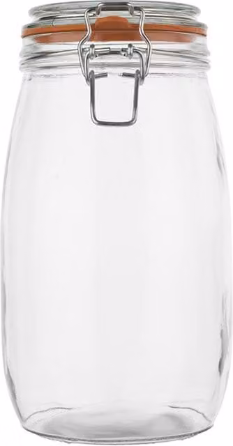 Tala Multicolour Glass Preserving Jar with Clamp Lid, 1.55 l